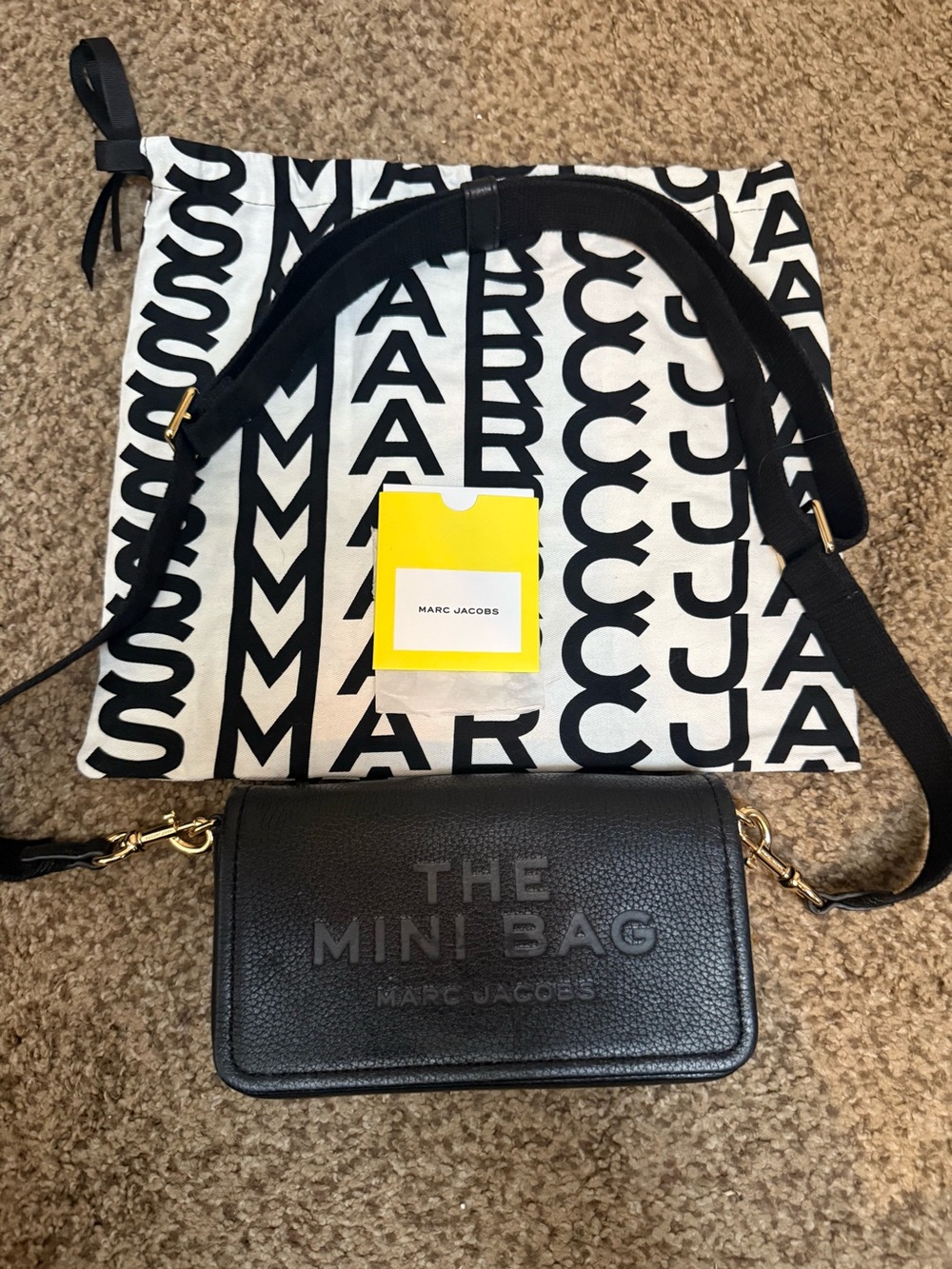 Marc Jacobs Black The Mini Bag Crossbody Wallet
